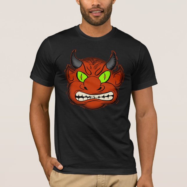 Halloween djävulenT-tröja T-shirt (Framsida)