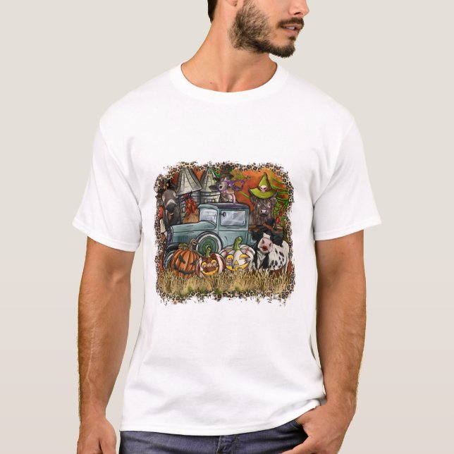 Halloween-djur T Shirt (Framsida)