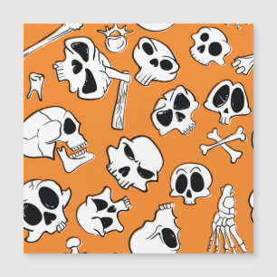 Halloween Dödskallar Ben Klotter Mönster