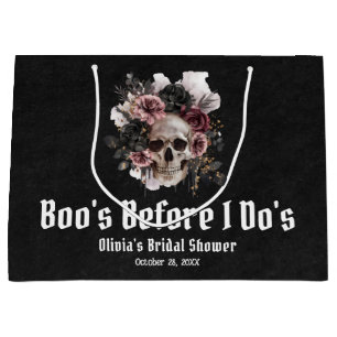 Halloween Dödskalle Boo's före jag görs Bröllopsdu