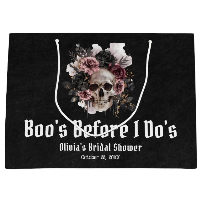 Halloween Dödskalle Boo's före jag görs Bröllopsdu (Framsidan)