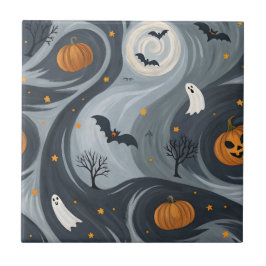 Halloween Dödskväll Kakelplatta