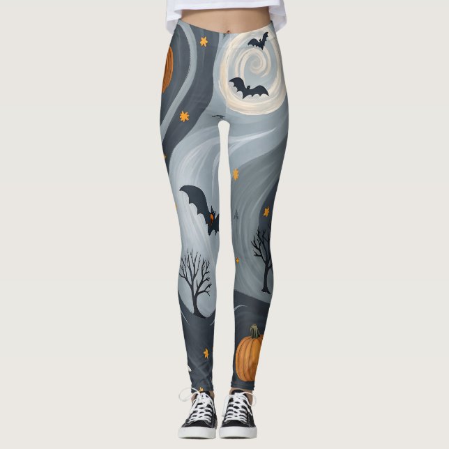 Halloween Dödskväll Leggings (Framsida)