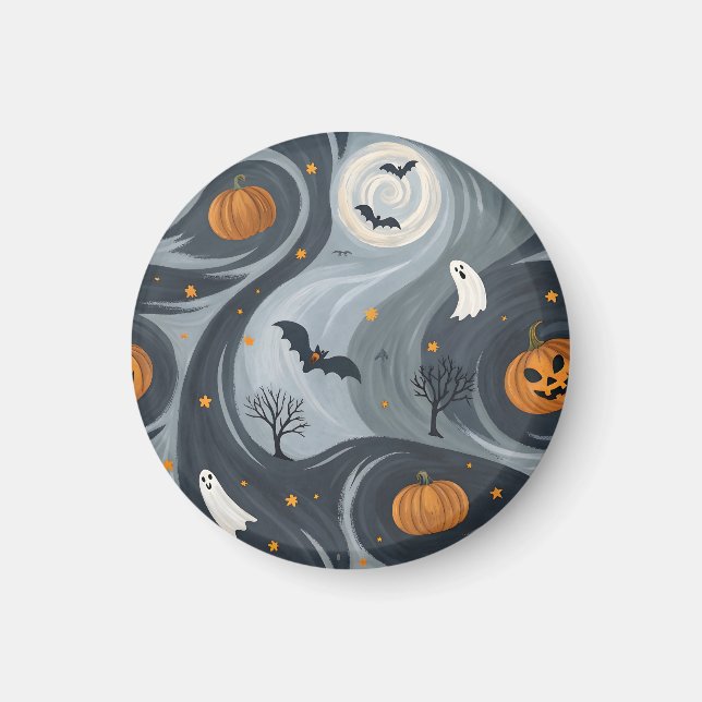 Halloween Dödskväll Magnet (Framsidan)