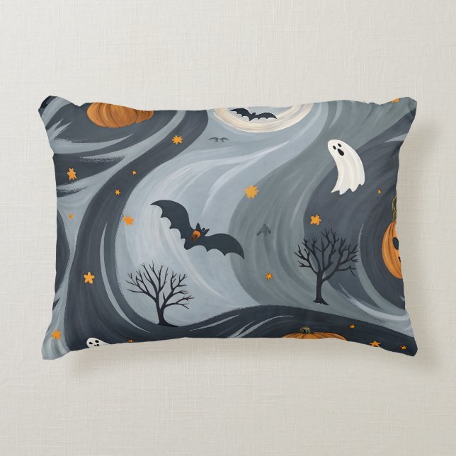 Halloween Dödskväll Prydnadskudde (Framsidan)