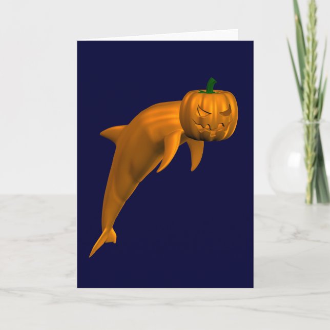 Halloween Dolphin Kort (Framsida)