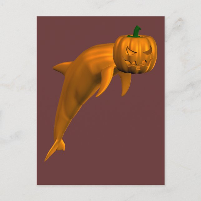 Halloween Dolphin Vykort (Framsida)