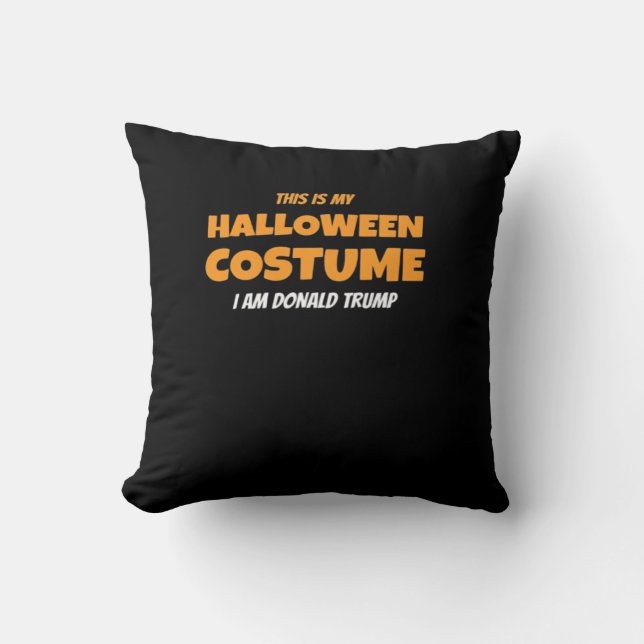 Halloween Donald Costume Trumpkin Ideas Classic Kudde (Framsida)