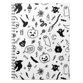 halloween doodle note journal art decor anteckningsbok