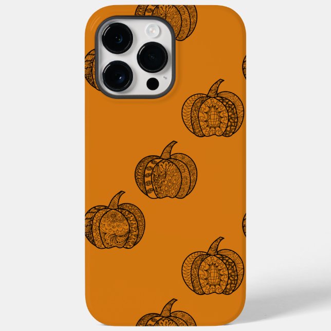 Halloween doodles boho mandala pumpkins Autumn (Baksida)