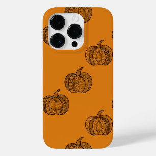 Halloween doodles boho mandala pumpkins Autumn