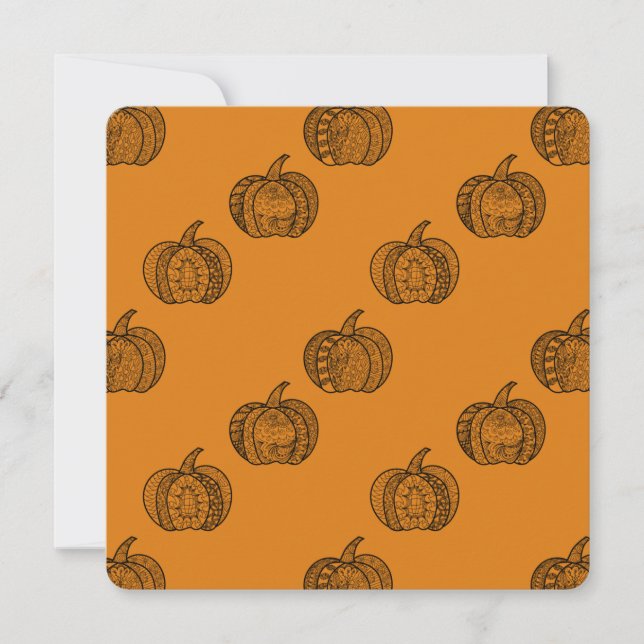 Halloween doodles boho zentangles pumpkins Autumn (Framsida)