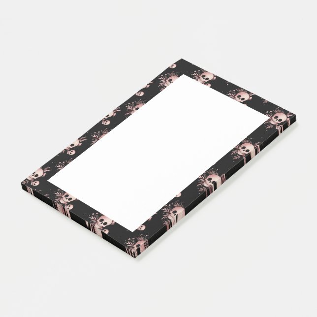 Halloween-Döskallar Post-it Block (Vinklad)