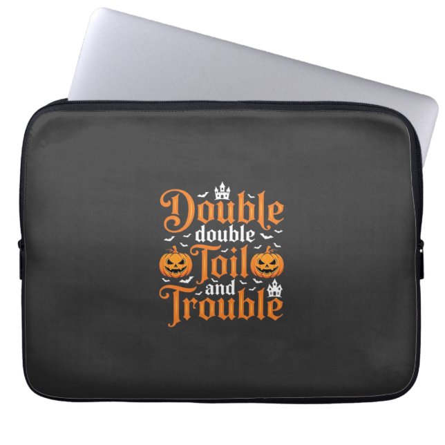 Halloween Double Double Toil and Trouble_1 Laptop Fodral (Framsidan)
