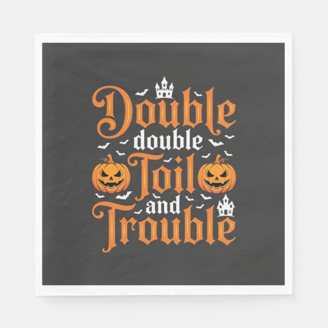 Halloween Double Double Toil and Trouble_1 Pappersservett (Framsidan)