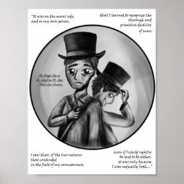 Halloween Dr. Jekyll och Mr. Hyde gotiskt konsttry Poster