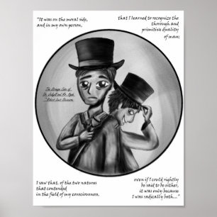 Halloween Dr. Jekyll och Mr. Hyde gotiskt konsttry Poster
