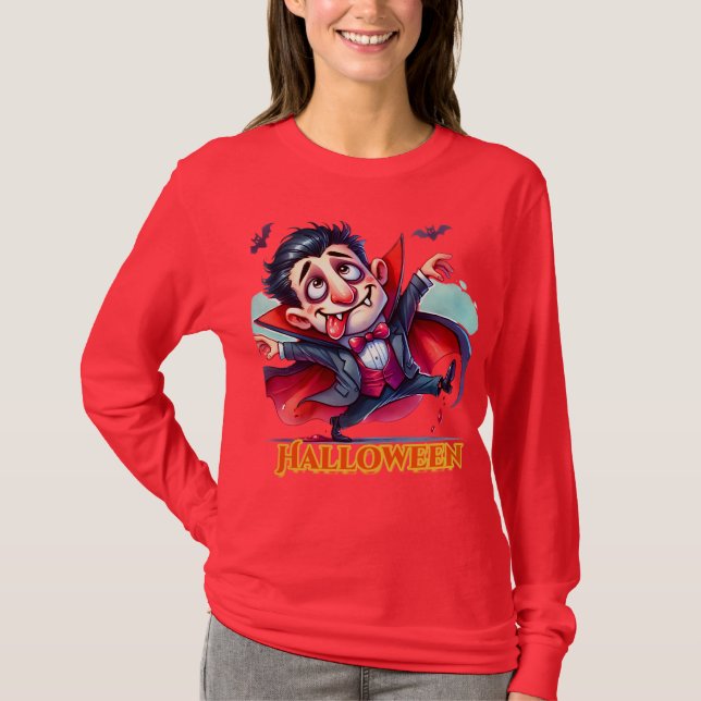 Halloween dracula2 t shirt (Framsida)