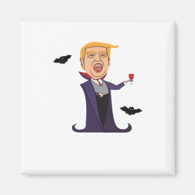 Halloween Dracula Funny Magnet (Framsidan)