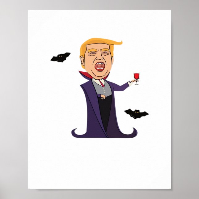 Halloween Dracula Funny Poster (Framsidan)
