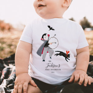 Halloween dracula grått baby t shirt