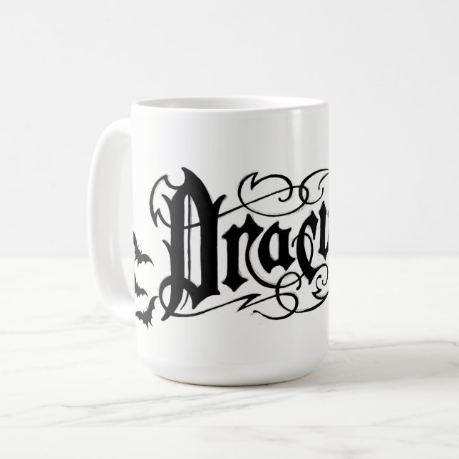 Halloween Dracula Kaffemugg (Framsida vänster)