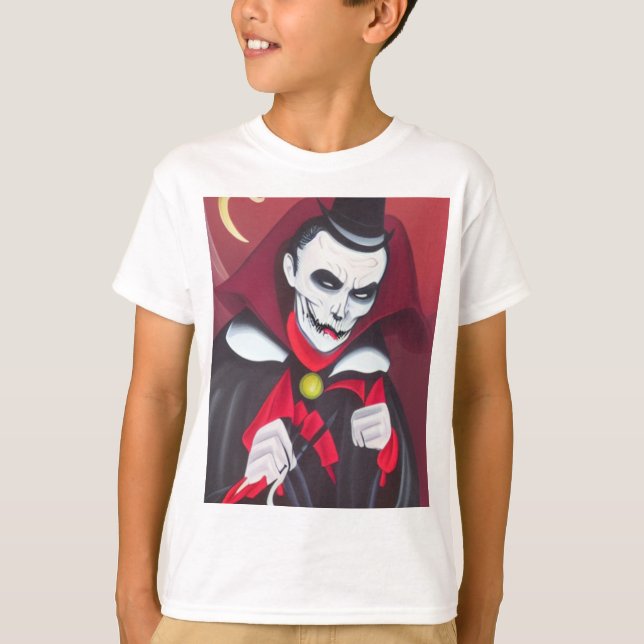 Halloween Dracula T Shirt (Framsida)