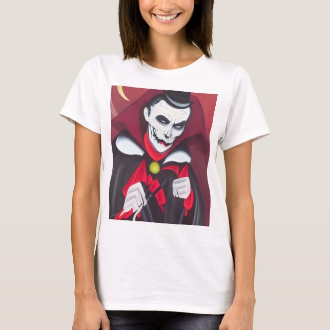 Halloween Dracula T Shirt (Framsida)