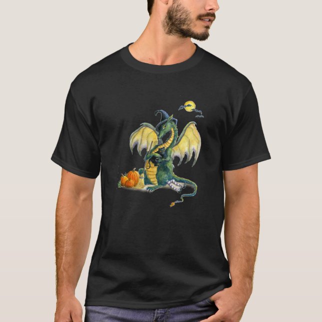 Halloween drakeT-tröja Tee Shirt (Framsida)