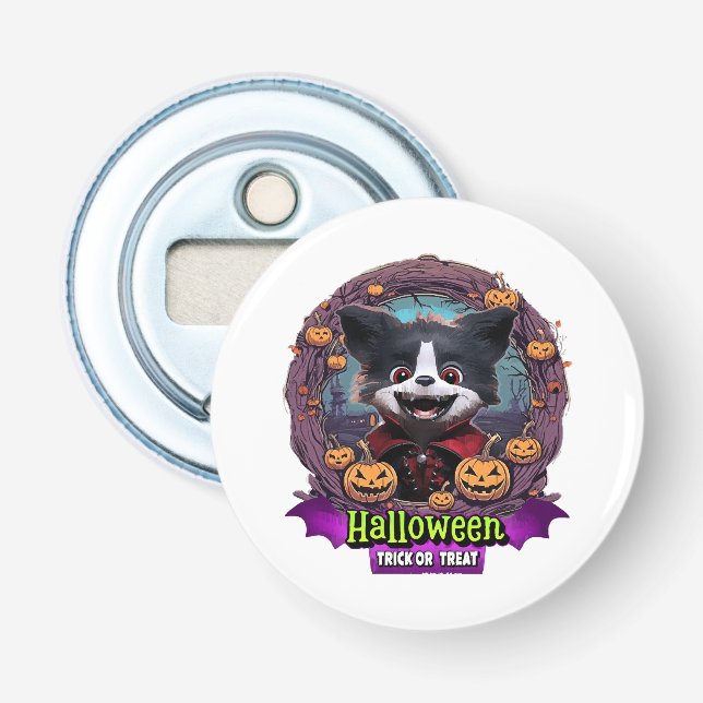 Halloween-dräkt för valp flasköppnare (Framsidan)