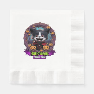Halloween-dräkt för valp pappersservett