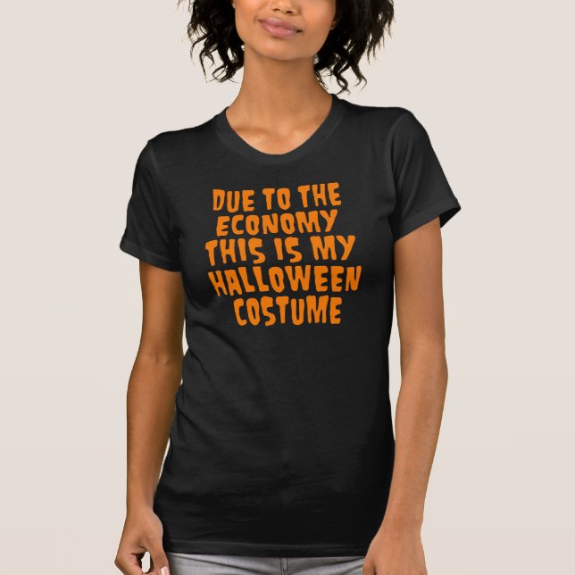 Halloween dräkt tee (Framsida)