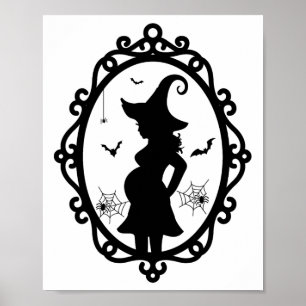 Halloween-dräktighetslösning och Spegel-beckdräkt Poster