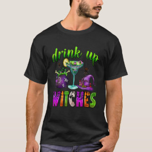 Halloween dricker upp vitches Costumes Vin Hallowi T Shirt