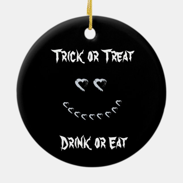 Halloween Drink eller Eat Ornament (Baksidan)