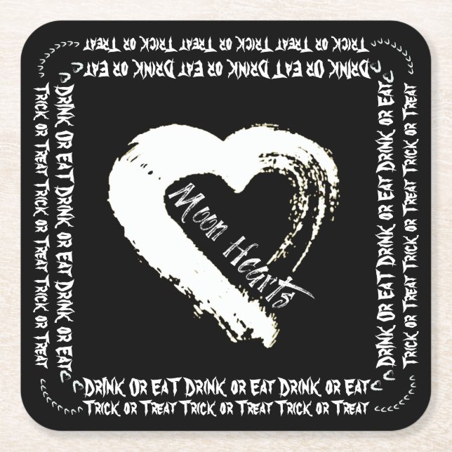 Halloween Drink eller Eat Papper Underlägg (Framsidan)