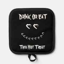 Halloween Drink eller Eat Pot Holder