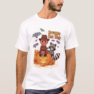 halloween Drömmar Kan Vänta Skräck Monster T Shirt
