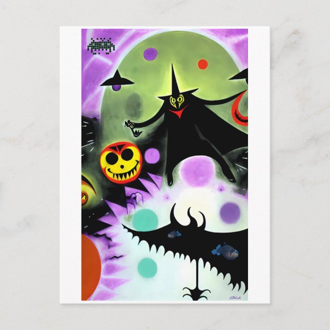 Halloween-drömmen Vykort (Framsida)