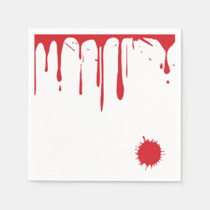 Halloween-droppande Gory Blood Splatters död Pappersservett