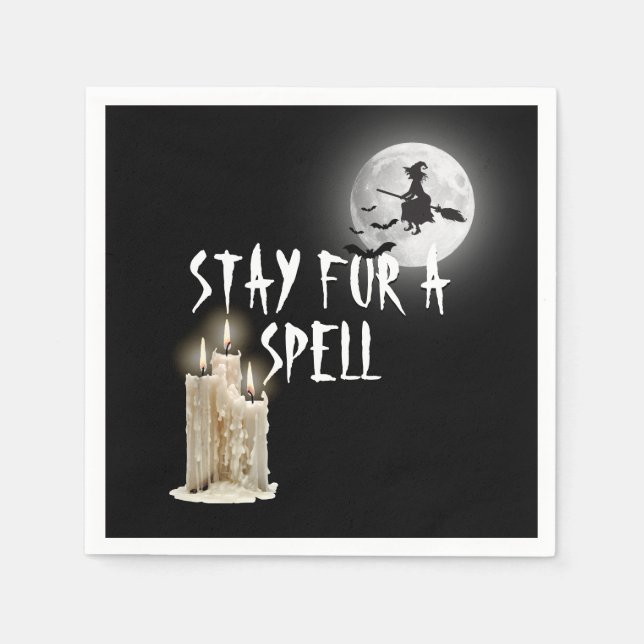 Halloween droppande ljus pappersservett (Framsidan)