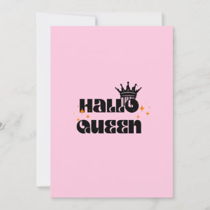 Halloween-drottning, Halloqueen, Retro Halloween-k Julkort