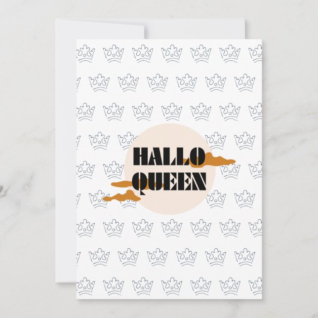 Halloween Drottning, Halloqueen, Retro Halloween K Julkort (Framsida)