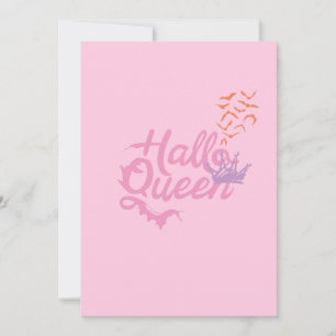 Halloween-drottning, Halloqueen, Retro Halloween-k Julkort
