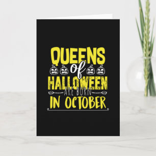 Halloween-drottningar - Häxor-Halloween-Söt Kort