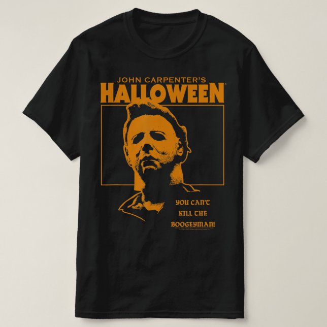 Halloween Du kan inte Döda Bogeyman T Shirt (Design framsida)