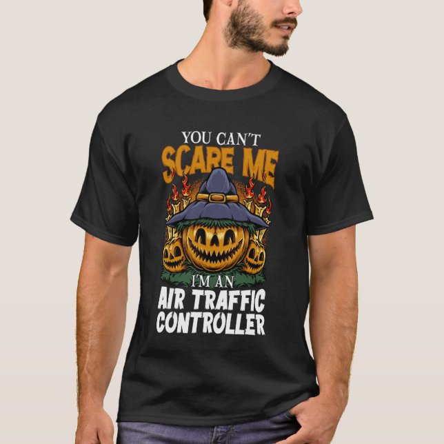 Halloween Du Kan Inte Skära Mig Jag är en Flygleda T Shirt (Framsida)
