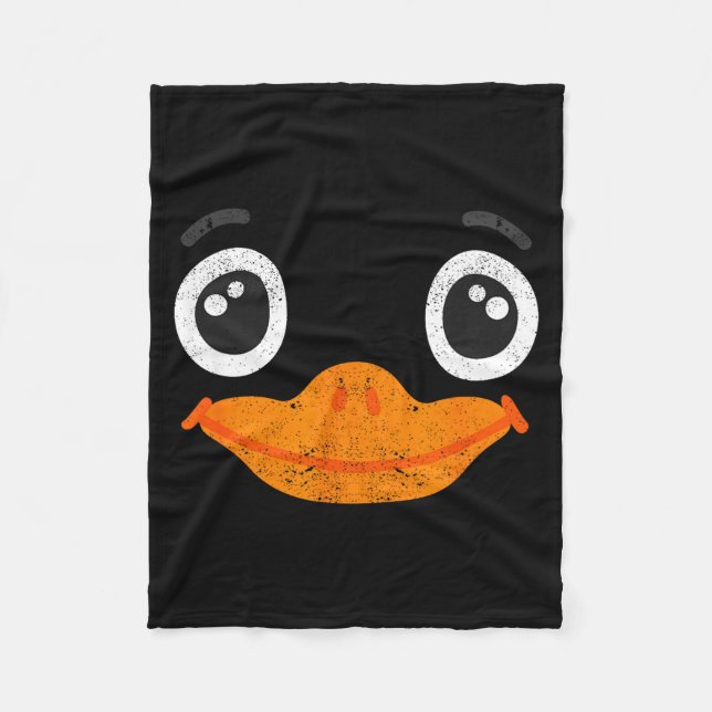 Halloween Duck Face Costume Animals Cute Easy Duck Fleecefilt (Framsidan)