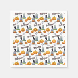 Halloween Dum Monster Pappersservett