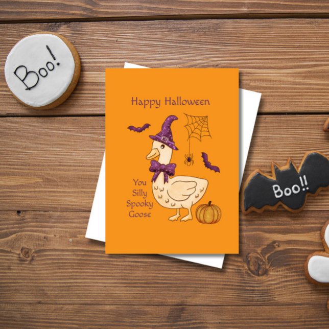 Halloween Dumma Gås  Kort (Skapare uppladdad)